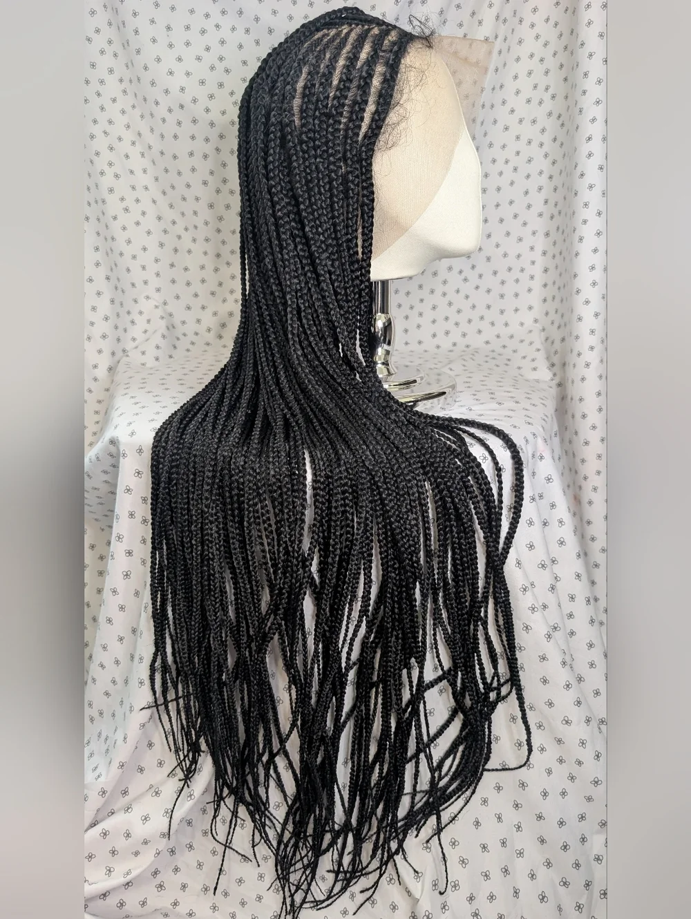 Black Long Box Braids Wig - Women Hair Wigs & Extensions